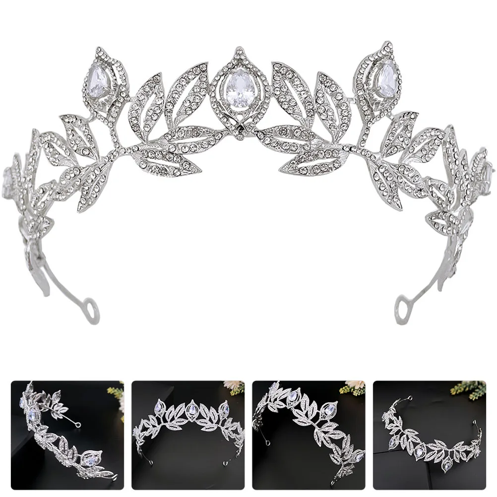 حجر الراين تاج الشعر التبعي أنيقة سبائك الزنك غطاء الرأس حفل زفاف الزفاف أغطية الرأس اكسسوارات الزخرفية