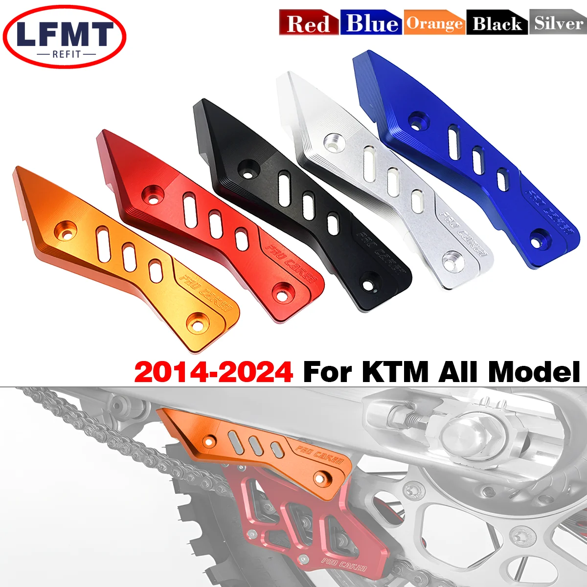 

For KTM 125 150 200 250 350 450 500 EXC EXCF SX SXF XC XCF XCW TPI 6D Motorcycle Chain guide anti-collision protection 2012-2024