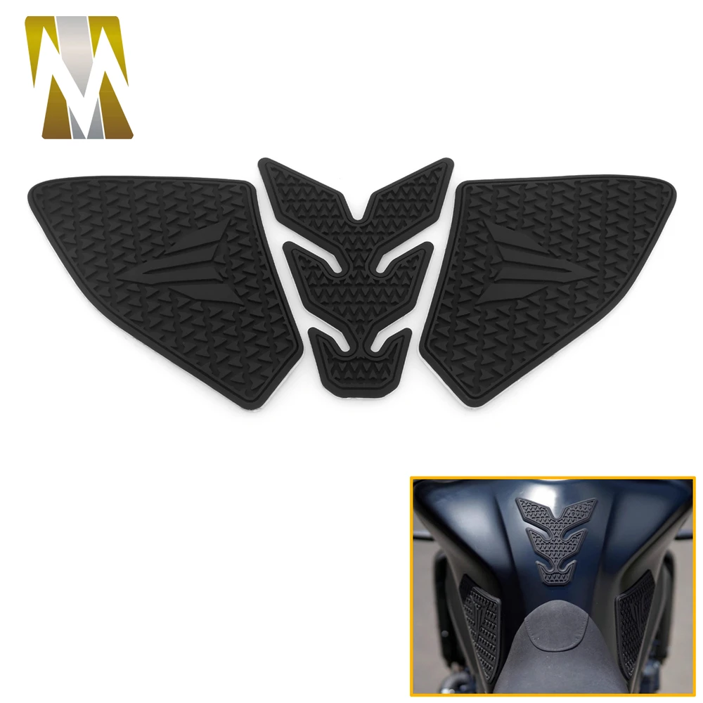 

NEW Motorcycle Compatible with YAMAHA MT09 MT 09 2021-2023 Non-slip Side Fuel Tank Pad Stickers Waterproof Rubber Sticker
