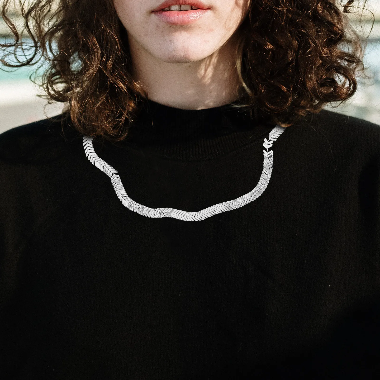 

Obsidian Loose Beads DIY Necklace Materials Simple Generous Design Handmade Gift Birthday Christmas Arrow Loose Beads