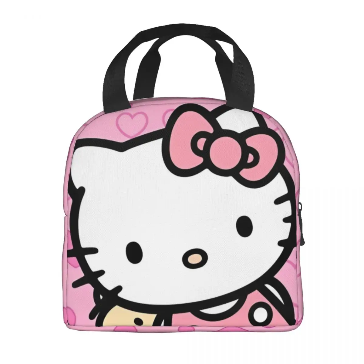 Simpatica borsa termica per il pranzo isolata Kawaii Hello Kitty Contenitore per pasti grande Tote Lunch Box per uomo donna Work Picnic