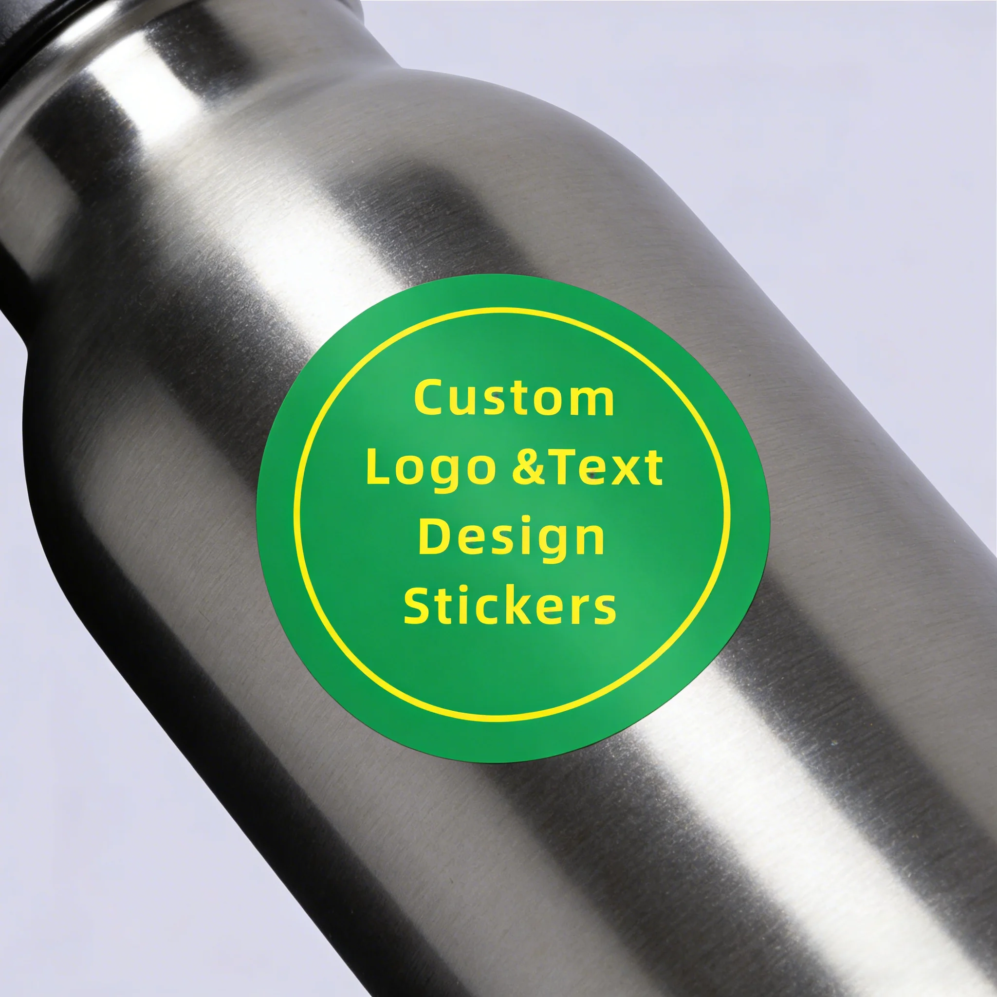 

Custom 5 and 6cm Custom Round Stickers - Self-Adhesive Waterproof Durable Logo Label for Cup Bottle Book DIY Business Branding