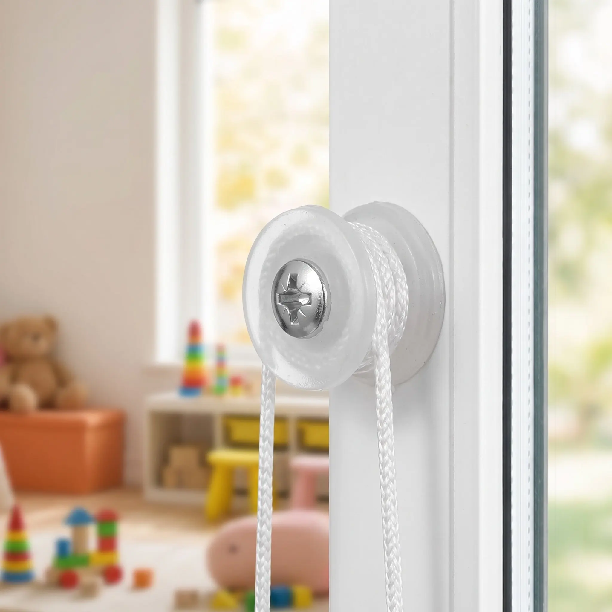 20pcs Blind Winder Cord Holder Vertical Blinds String Rollers with Mounting Screws Window Curtain Accessories