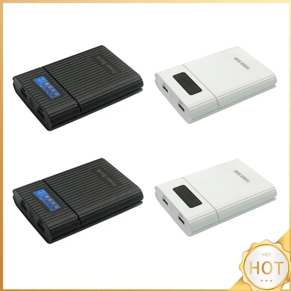 

Портативный чехол-зарядка DIY с двумя USB-выходами, быстрая зарядка, Power Bank, вход Micro USB Type-C для перезаряжаемых аккумуляторов