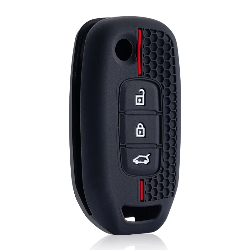 غلاف من السيليكون لرينو كادجار كابتور ميجان سانديرو ستيبواي لوجان كليو 5 2022 أركانا 2020 2021 كويد 2023 غطاء حافظة مفاتيح السيارة