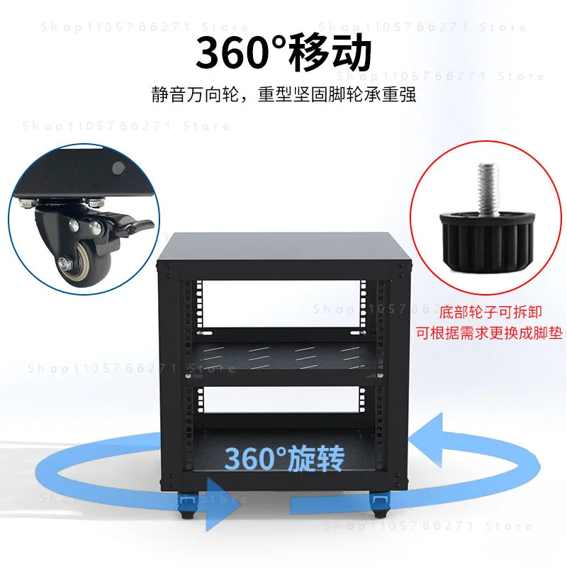 Rack 5U 6U Open Frame Server Floor Standing Or Wall Mounted With Justable Depth For Microdata Center Office Use