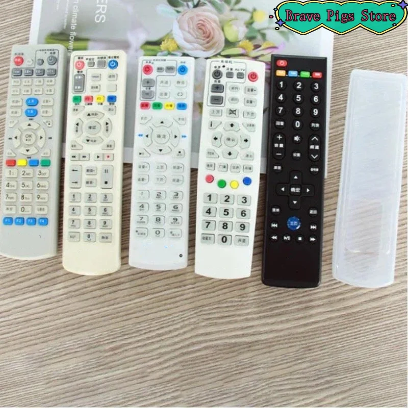 [HM]1Pcs Home Remote Protective Case Remote Storage Shell Controller Sleeve Clear Silicone TV Remote Control Cover[HM]