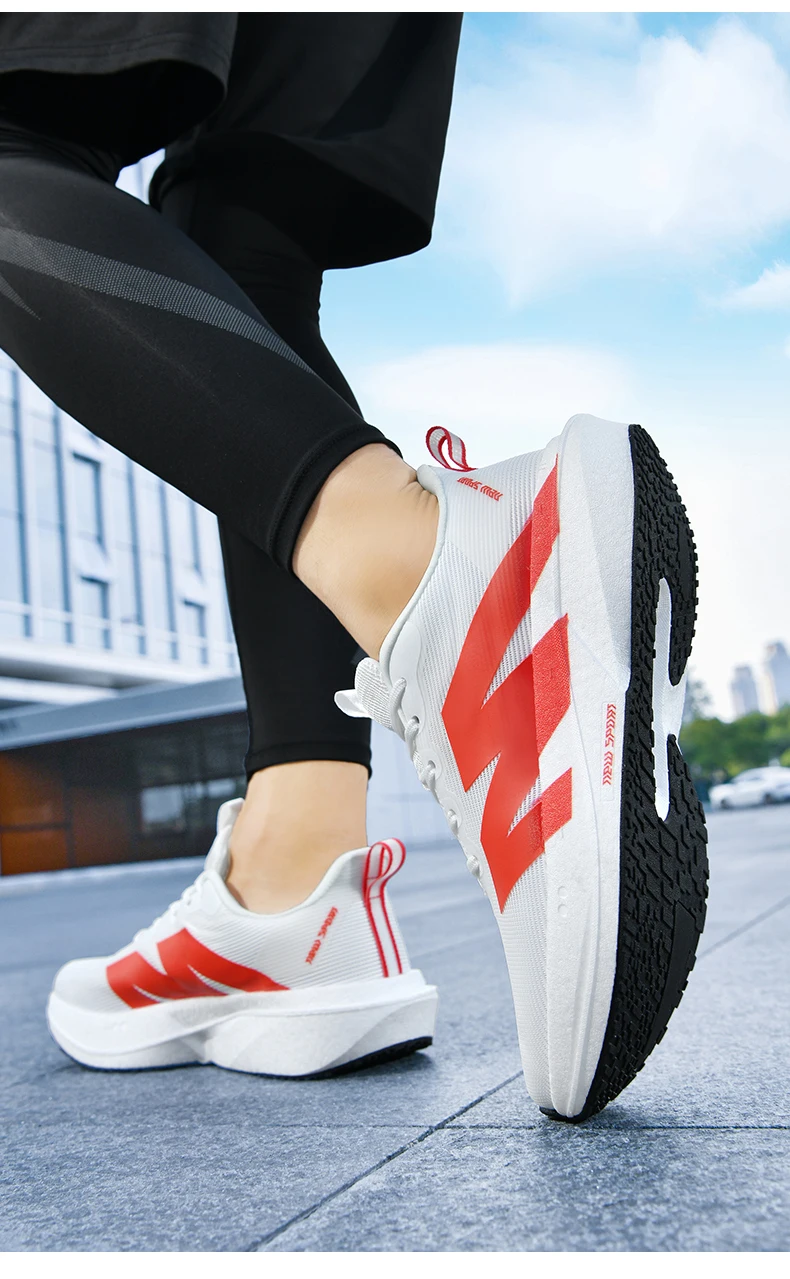Marathon-Laufschuhe Herren Sneakers mit Carbonplatte Outdoor-Sport Atmungsaktiv Leichtgewicht Damen Bequeme Athletische Sneakers Prime – Detail 21