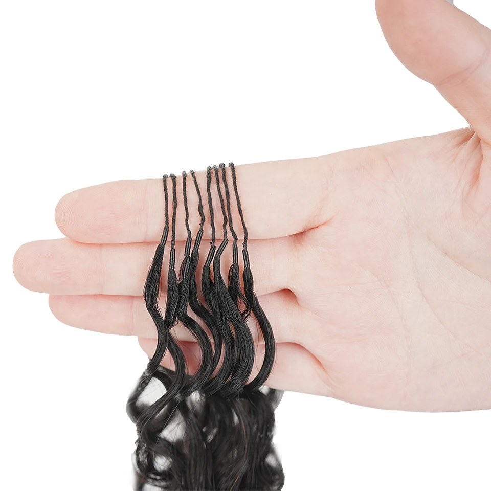 Extensiones de crochet rizadas birmanas de 30 pulgadas, cabello humano Remy sin nudos, pre-separadas con lazo, para paquetes brasileños 3