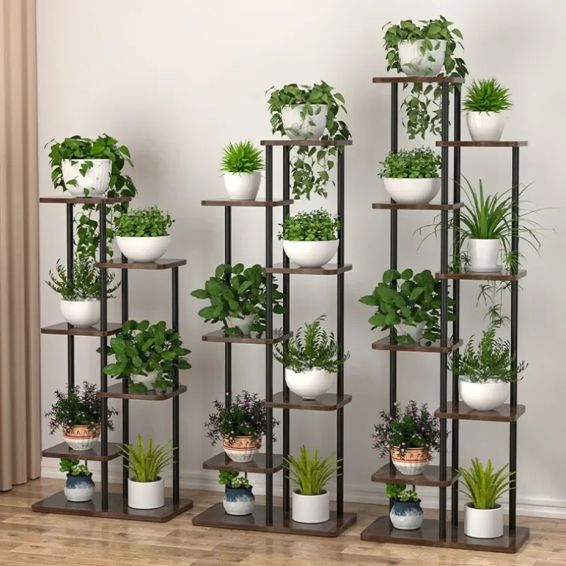 Stable Flower rack indoor household wrought iron floor-to-ceiling multi-layer flower pot rack rack