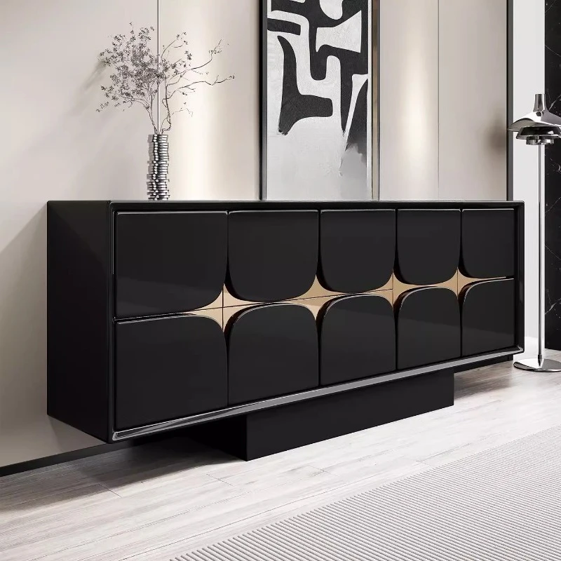 Light luxury dining side cabinet Modern simple living room wall locker Home entry