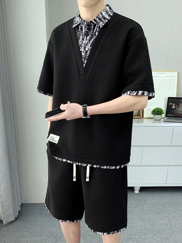 casual-summer-menswear-set-loose-fit-irt-collar-ort-sve-t-irt-and-pants-ensemble-sli-youth-polyester-blend