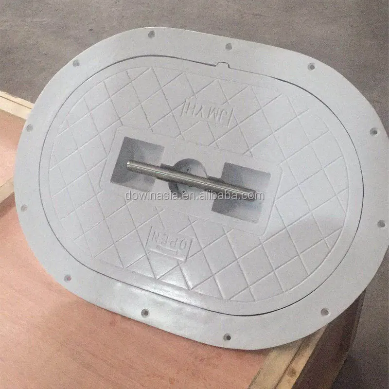 Escotilha de deck de alumínio marinho oval DOWIN
