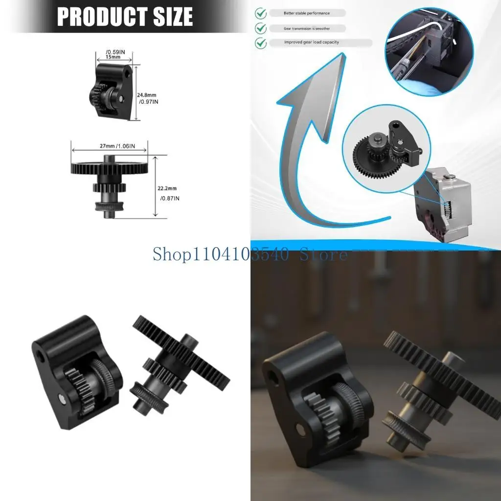 

02DC Extruder Drive Gear Hardened Steel Gear Shaft Feed For Centauri Carbon