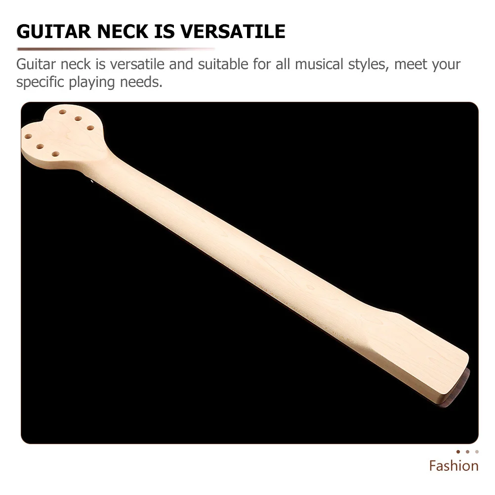 

Heart-Shaped Electric Guitar Neck Replacement Wooden Fingerboard for Beginners Smooth Play Comfortable Grip Ideal Tone Versatile