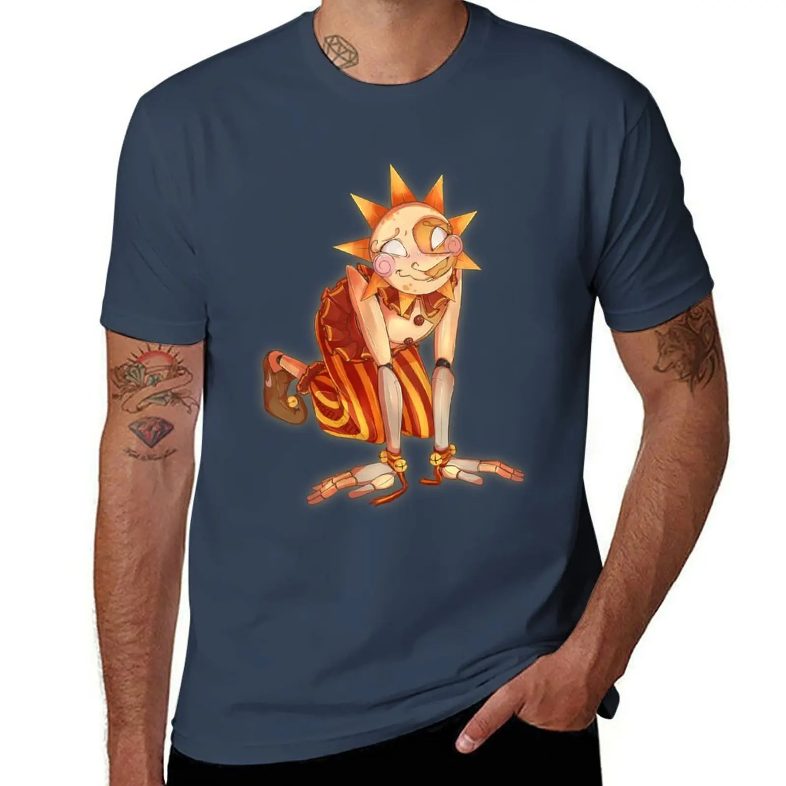 

knees his Sunnydrop on T-Shirt Quick Dry Sports Short Sleeve Tee