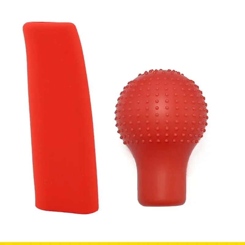 SZCH Auto Gear Lever & Handbrake Cover Elastic Silicone Design with Not Slip Texture Car Spare Part Most Vehicles