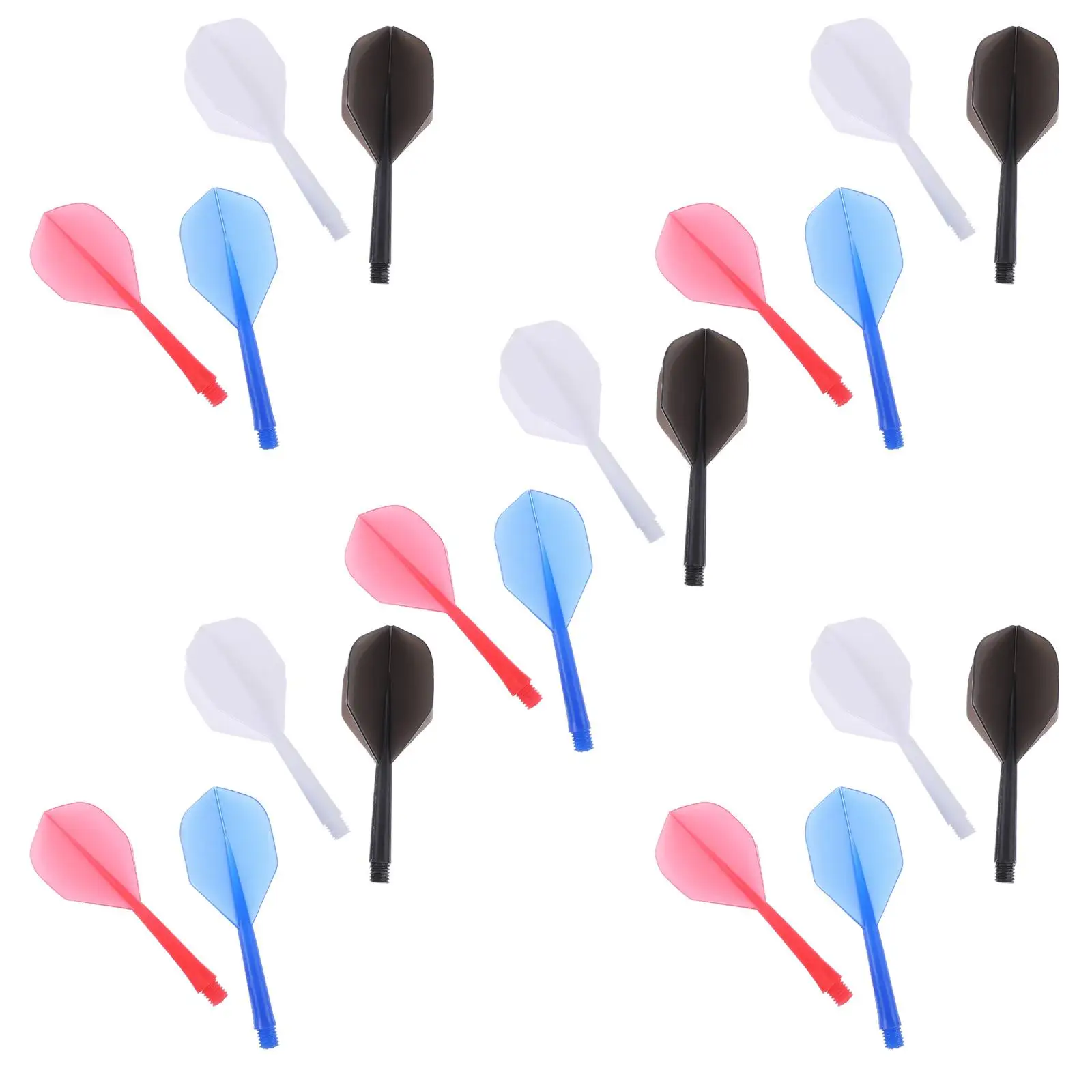 

20 Pcs Accessories Beginner Lightweight Flights Indoor Dartboard Game Wing Thread Tails Smooth Flying Plastic