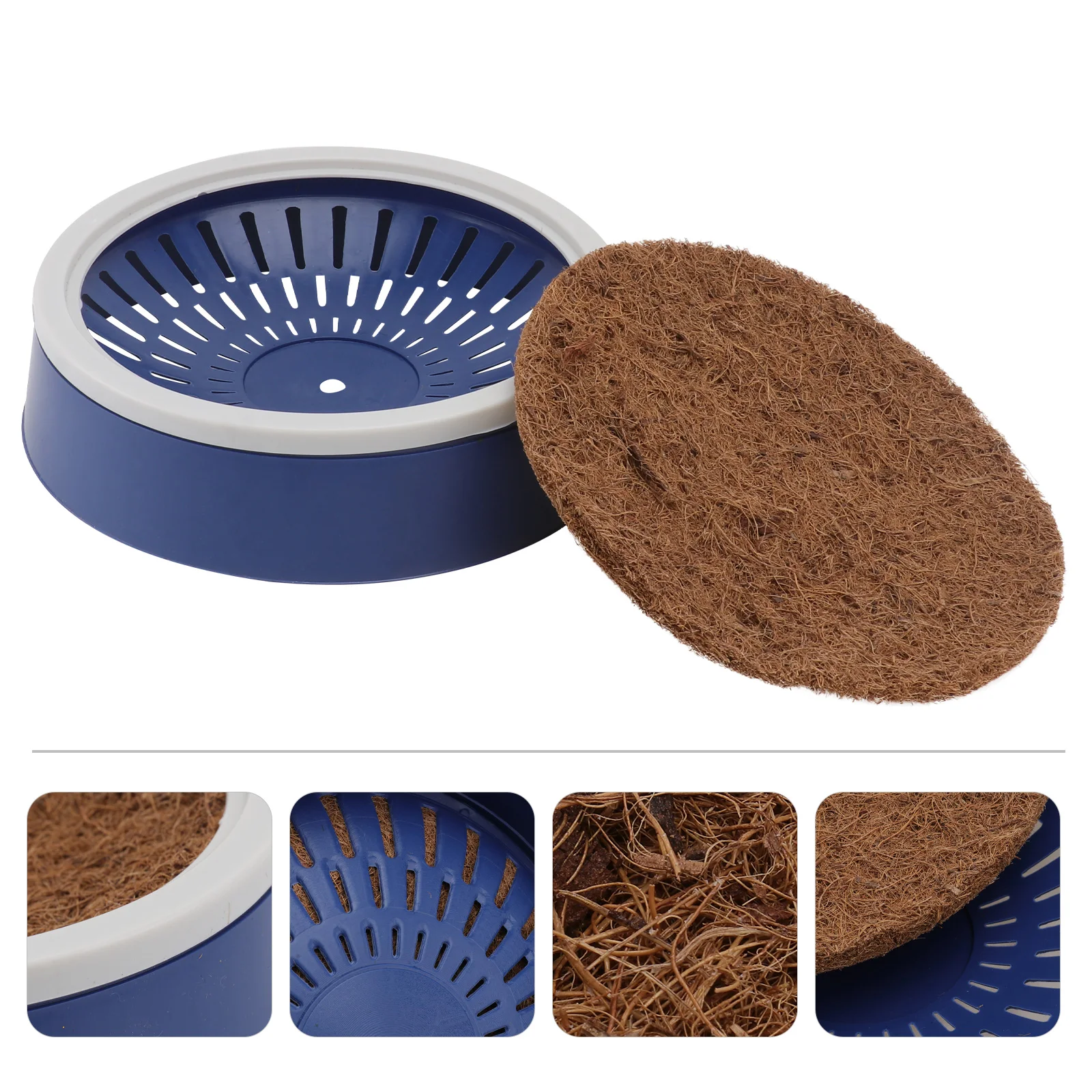 

4Pcs Pigeon Nest Plastic Basin Pad Lightweight Reusable Bird Supplies Coconut Nests Egg Pad Dove Breeding Mat Nest Coir