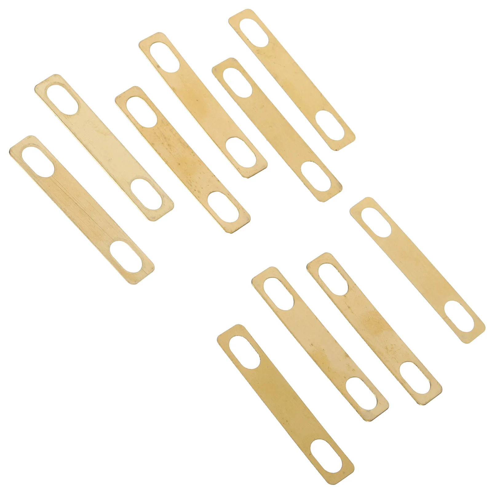 

10 Pcs Electric Guitar Reinforcement Board ST Neck Shims Brass Connectors Heightening 0.2mm 0.5mm 1mm Guitar for Bass