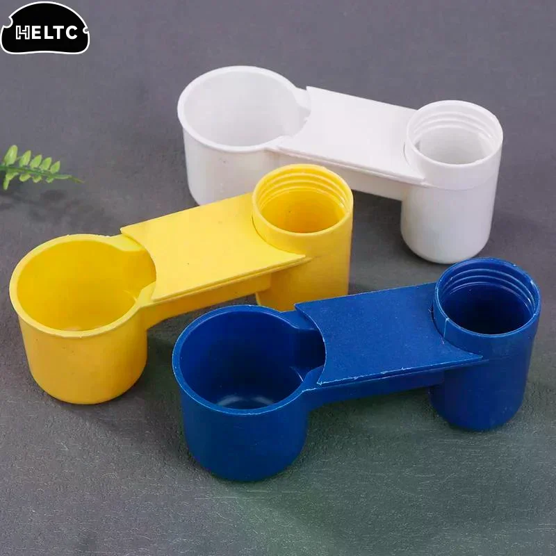 3Pcs Bird Quail Drinker Cups Water Bottle Cup Cat Chicken Pigeon Parrot Hamster Double Nozzle Water Guide For Bird