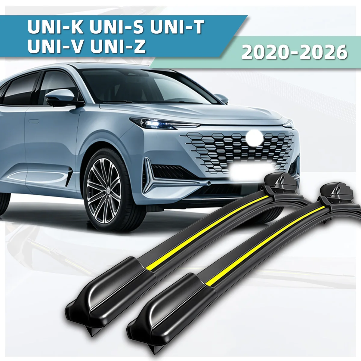 

Fit For Changan UNI-K UNI-S UNI-T UNI-V UNI-Z (2020-2026) Wiper Natural Rubber Strip Boneless Silent Car Windshields Front Wiper