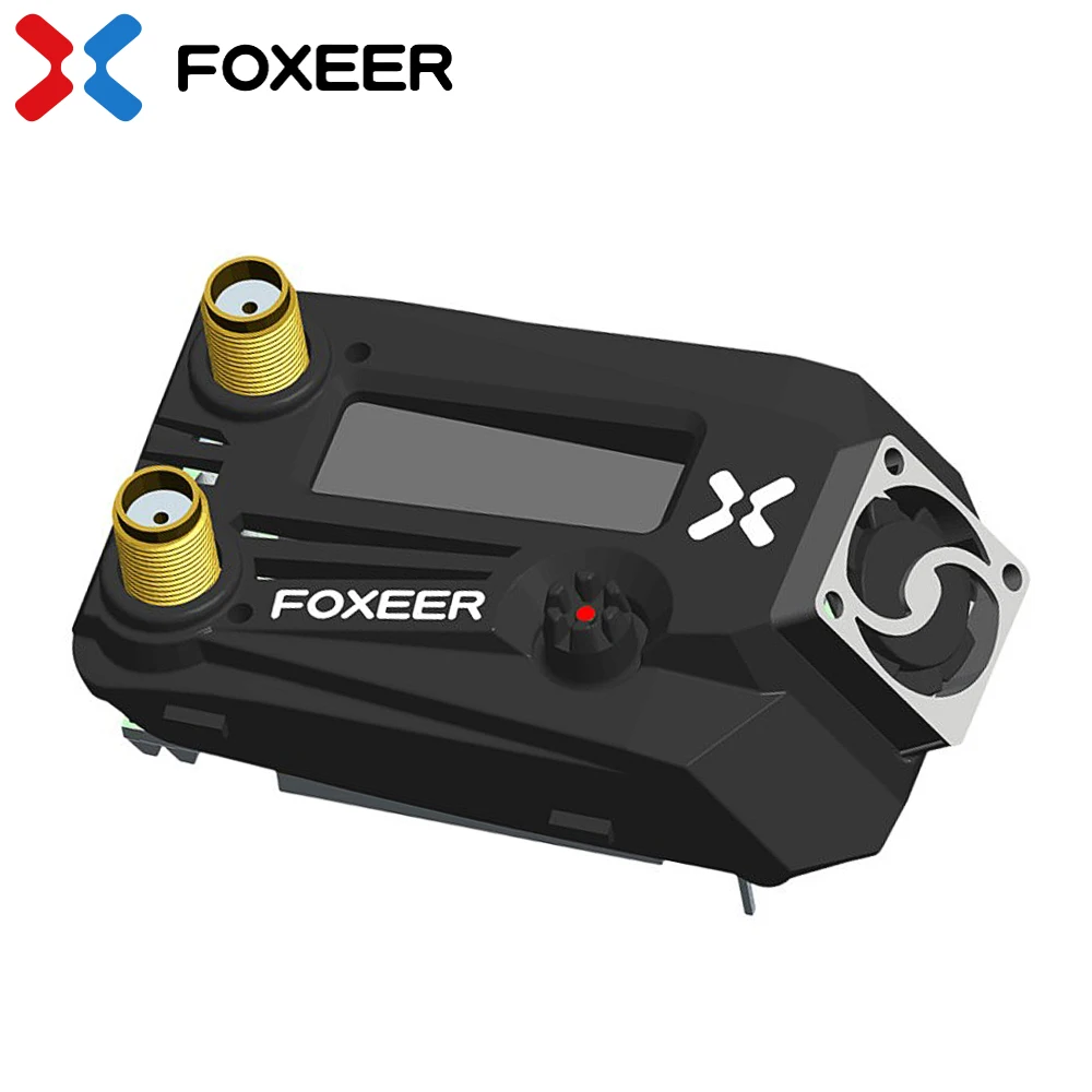 FOXEER Wildfire 5.8GHz 72CH VTX Dual Receiver OLED Screen Support OSD Firmware Update 5-16V for Fatshark RC FPV Goggles