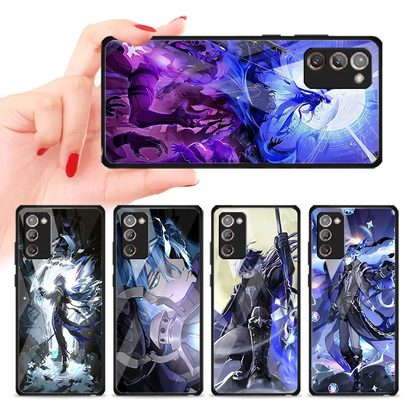 Black Case for Samsung Galaxy Note 20 Ultra 5G 10 Plus 9 8 Tempered Glass Phone Cover M12 J7 J8 Shell Kyryll Chudomirovich Flins