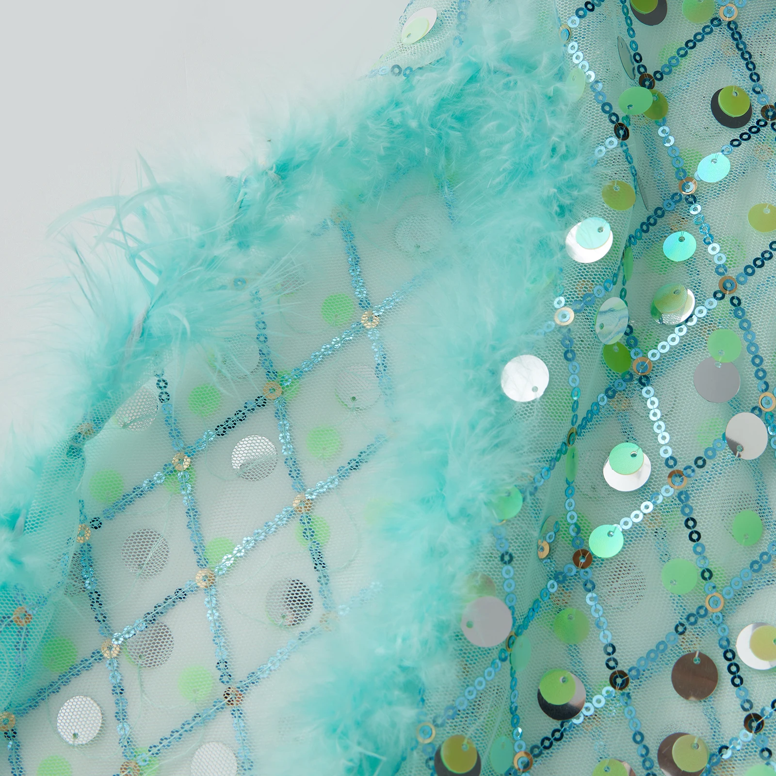 المرأة مثير بقماش شفاف فستان طويل السباغيتي الأشرطة عارية الذراعين الترتر انظر من خلال الشق فساتين الصيف