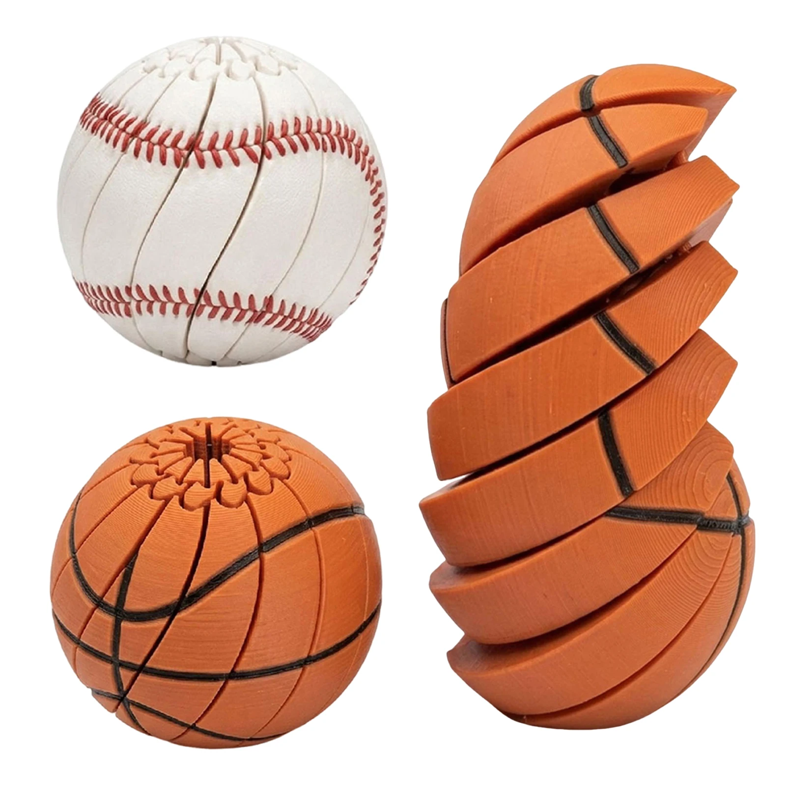 ABS Twist and Turn Sensory Desk Ball 3D Printed Non-Toxic Lightweight for Kids Adults Classroom Prize Birthday Gifts