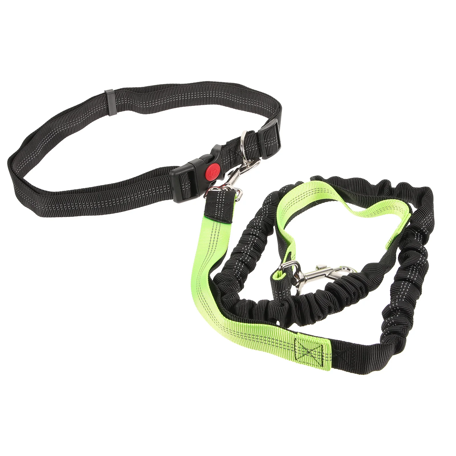 

Hands Free Pet Running Leash for Small Medium Dogs Waist Belt with Reflective Stitching Outdoor Walking Hiking Jogging Travel