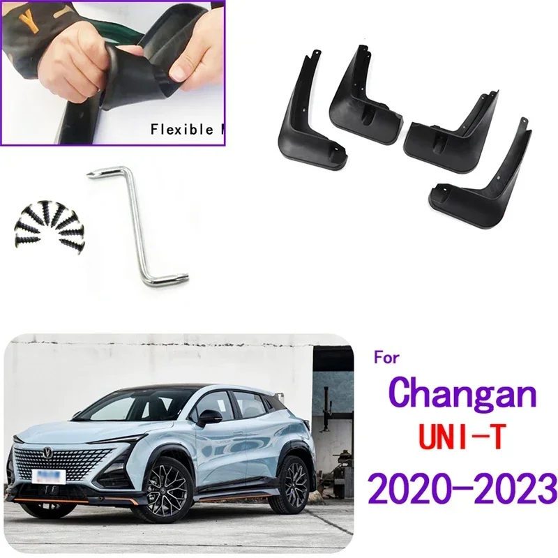 

Брызговики, брызговики, брызговики на крыло, передние и задние автомобильные аксессуары, 4 шт., брызговики для Changan UNI-T UNIT 2020-2023