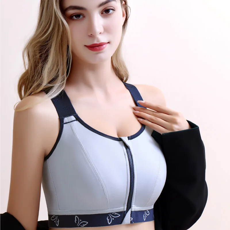 Women Sports Bra Crop Tops New Super Soft Fabric Wider Straps Gym Top Solid Color Sexy Sport Wear Outdoor Active Bras