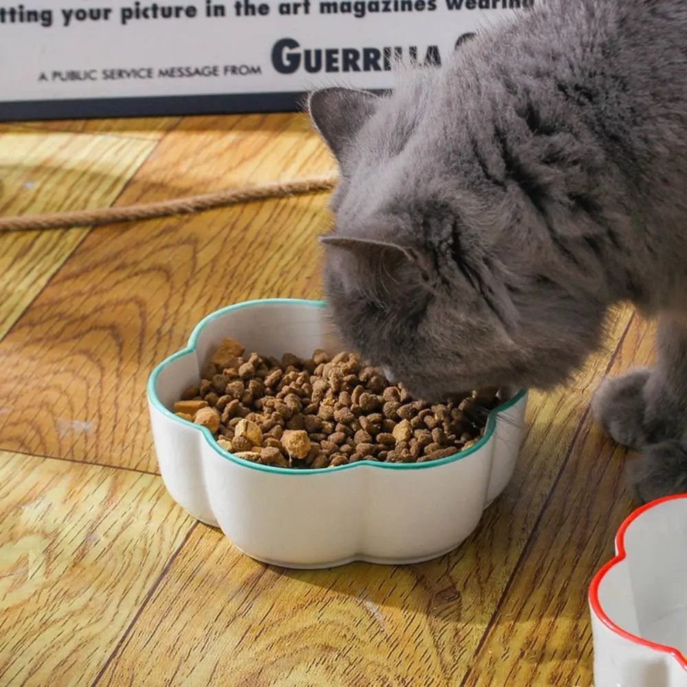 

Ceramic Cat Slow Food Bowl Cute Creative Dog Food Feeding Basin Multi-use Non-slip Pet Drinking Feeder Water Container