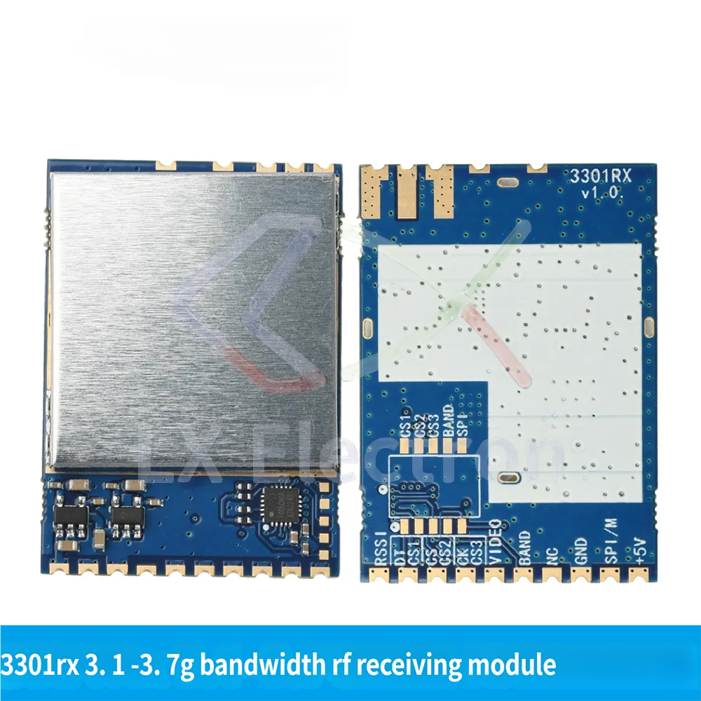 3301RX 3.1-3.7G RF Receiver Module 3.3GHz Video Receiver Module FPV Analog Wireless Free Edit Channel SPI Mode 1pcs