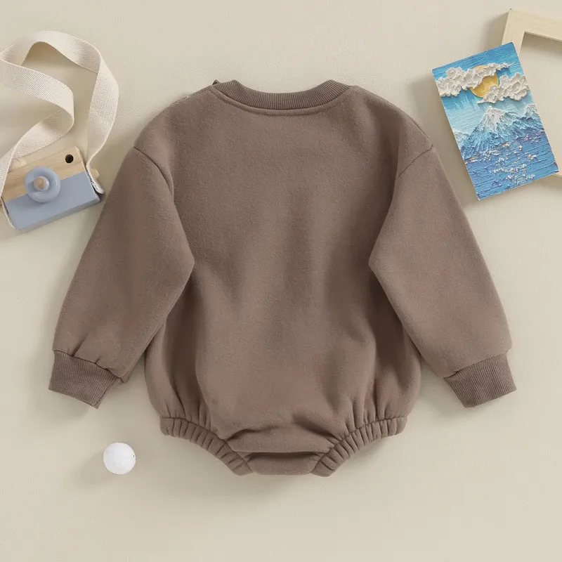 Newborn Baby Girl Boy Bodysuit Spring Autumn Clothes Long Sleeve Solid Color Casual Jumpsuit for Kids Infant Clothing