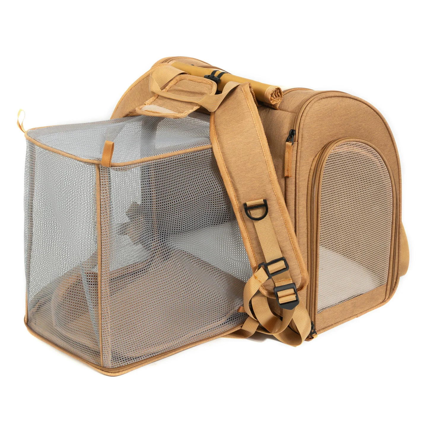 

2026 New Portable Double Shoulder Pet Carrier Bag for Pet Large Space Breathable Outer Space Dog Bag Outdoor Travel Cat Bag