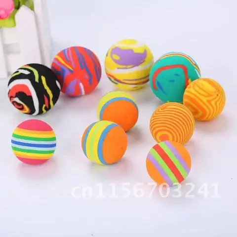 Pets Interactive Training Cat Toys Self-excited Cat Toy EVA Ball Multicolor Ball Color Random