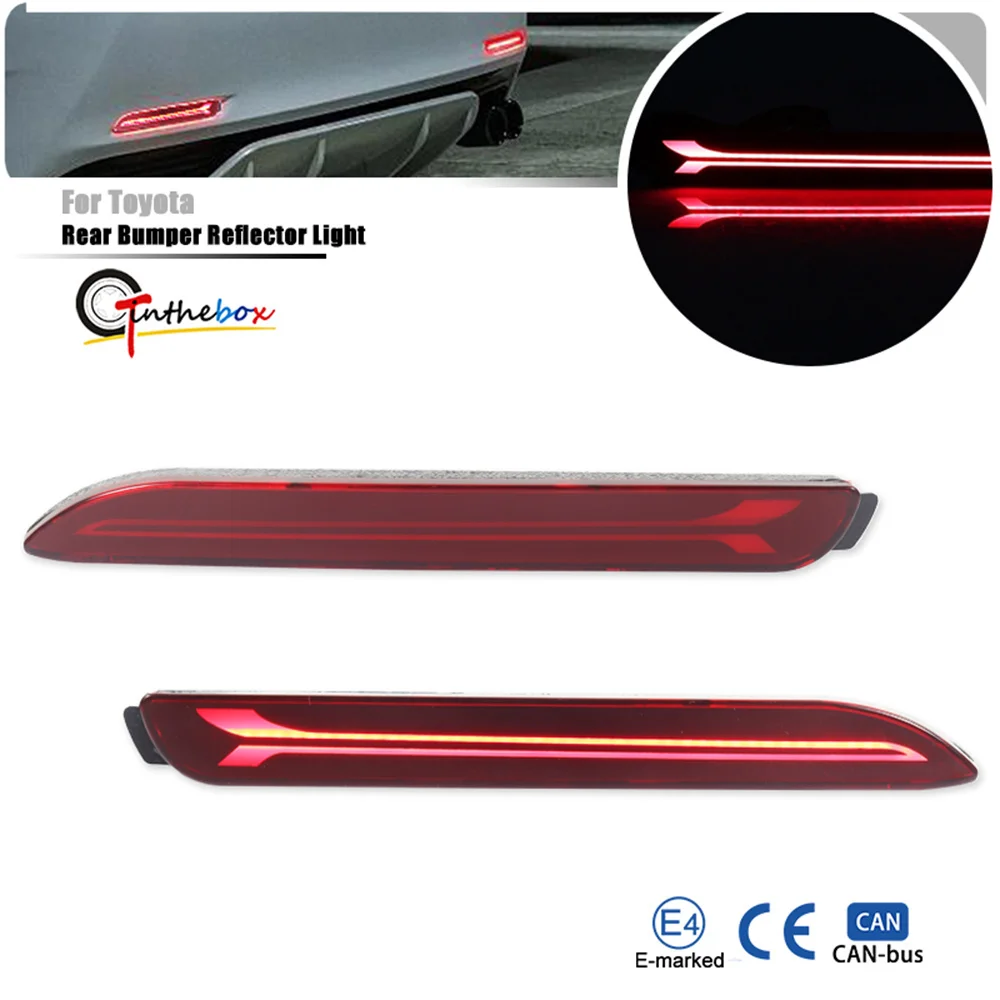 

For Toyota RAV4 Camry Rear Light Kit Reflector Fog Lamp Bumper Brake Red for Lexus IS-F GX470 RX300 Sienna Venza Reiz Innova