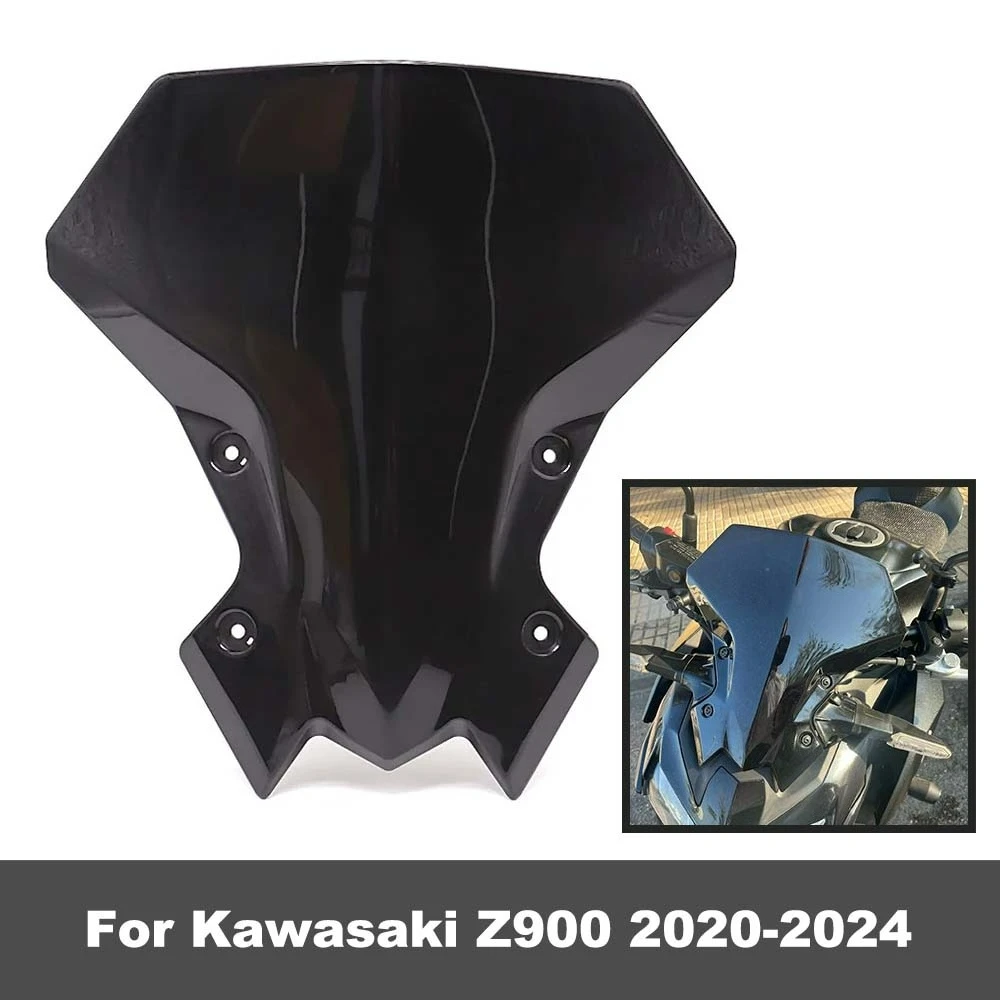 

Z900 2024 Motorcycle modification accessories windshield air deflector Windscreen For Kawasaki Z 900 Z-900 2023 2022 2021 2020