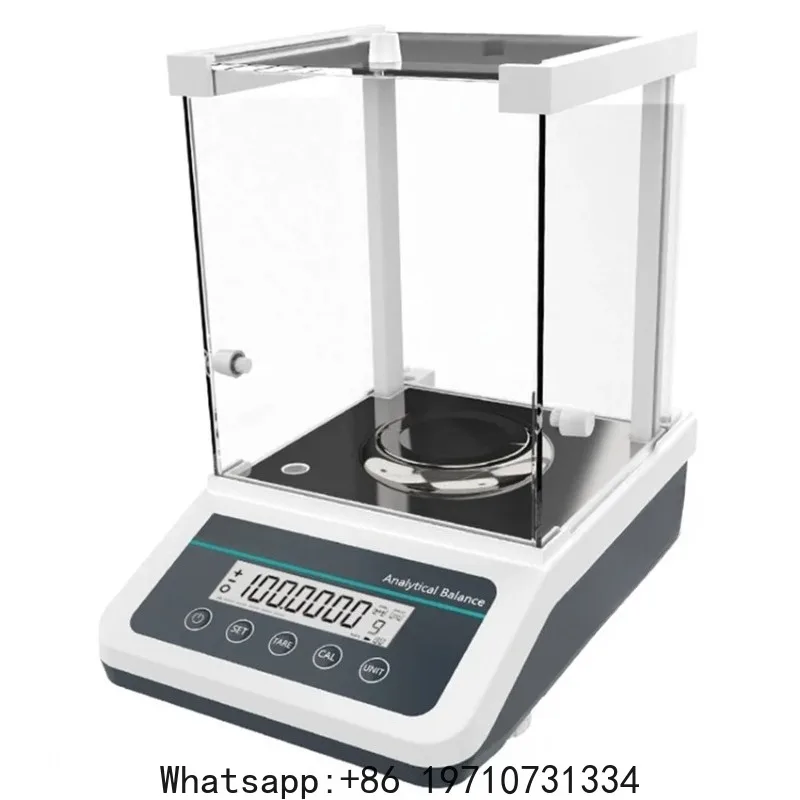 

0.0001g Laboratory Scales Analytical Balance Digital Microbalance Precision Electronic Balance Scale with Windshield 120g/220g