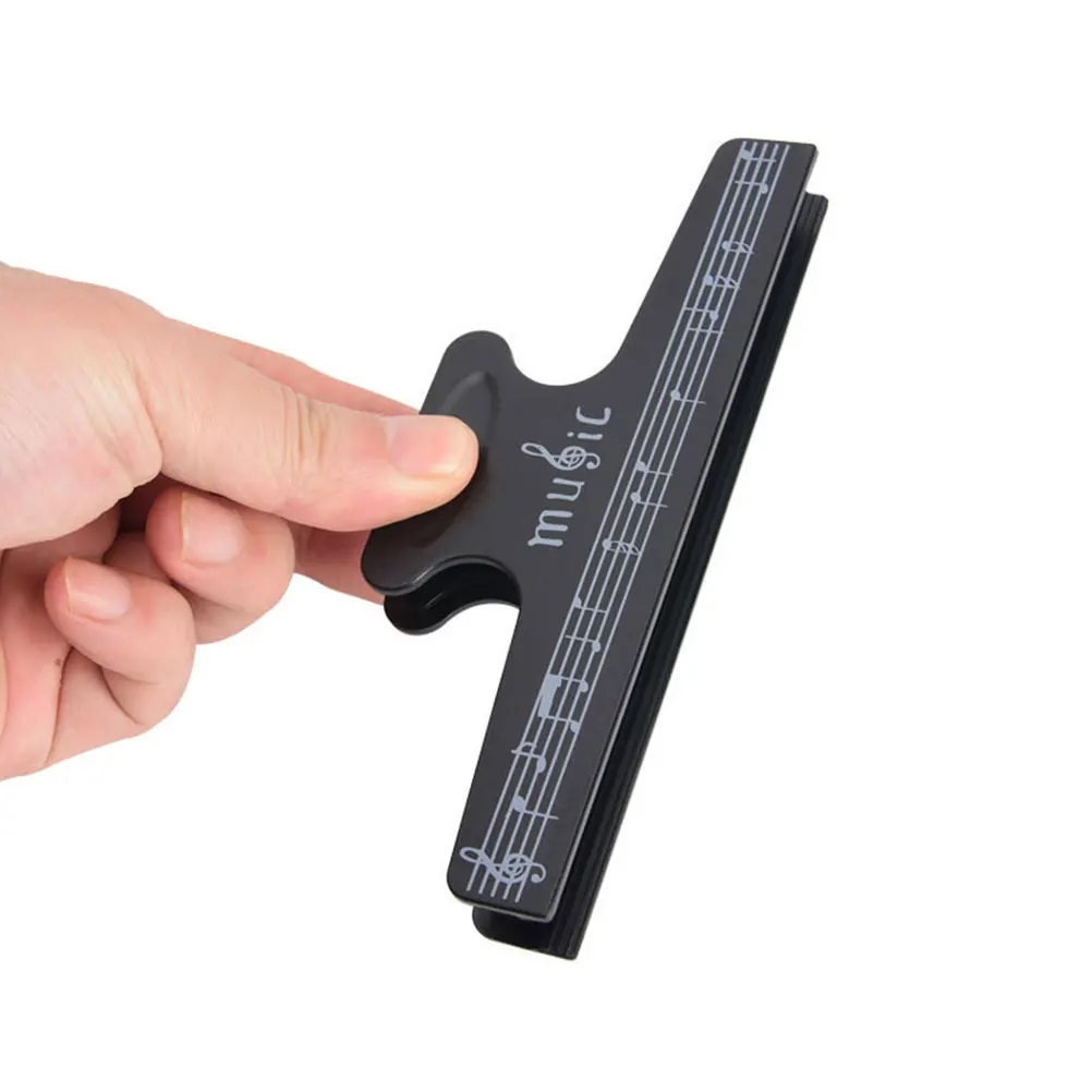 

5pcs Music Note Clips Abs Sheet Holders Lightweight Portable Book Bracket Page Fastener Five Lines Spectral Clamps