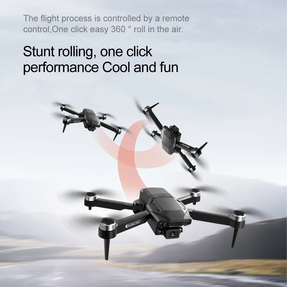 New RC Drone 4K Professinal With Wide Angle Triple HD Camera Foldable RC Helicopter WIFI FPV Height Hold