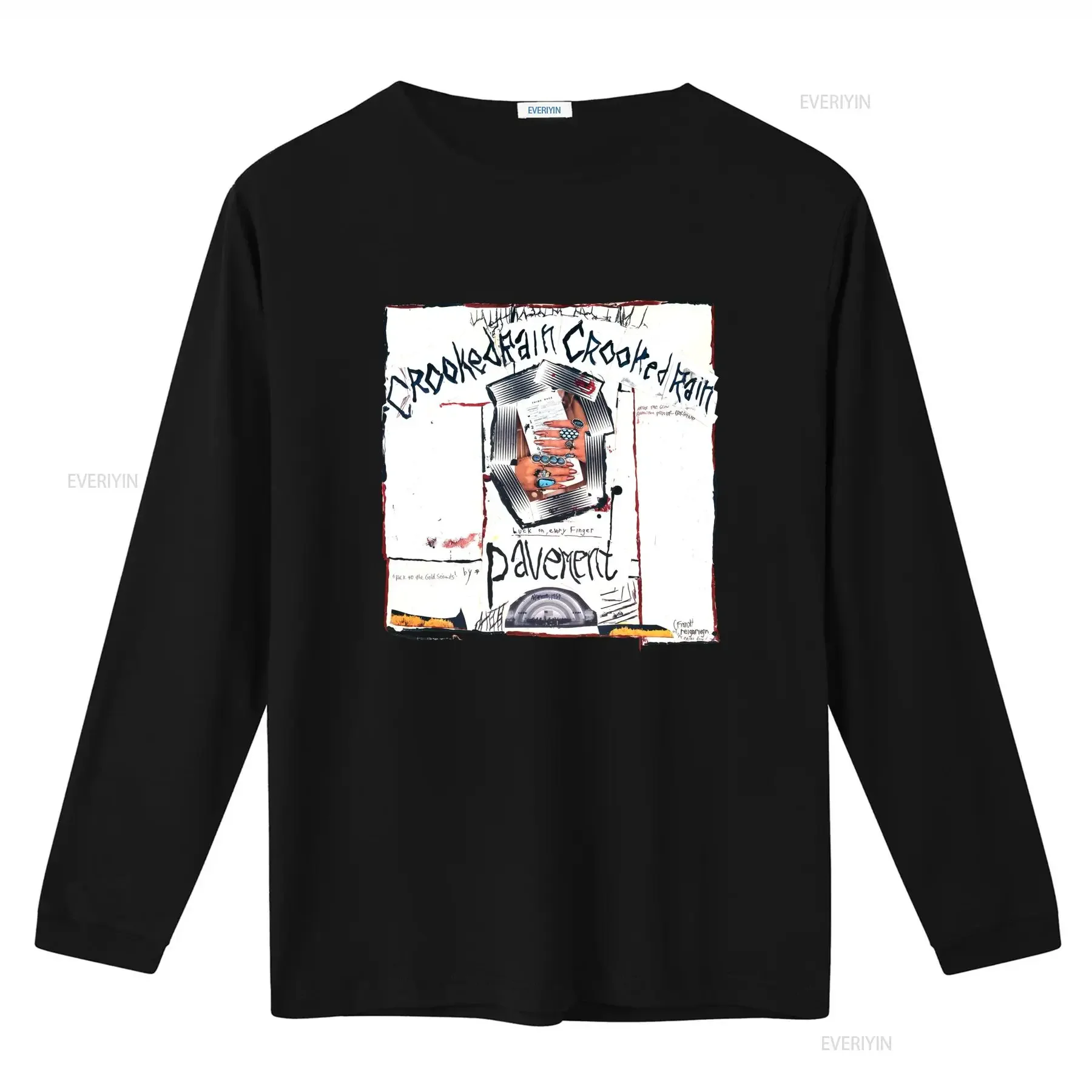 Pavement Band Crooked Rain T Shirt Full Size S 5XL Unique Art Print Design Rock Merch vintage Washed homme Comfortable Stylish