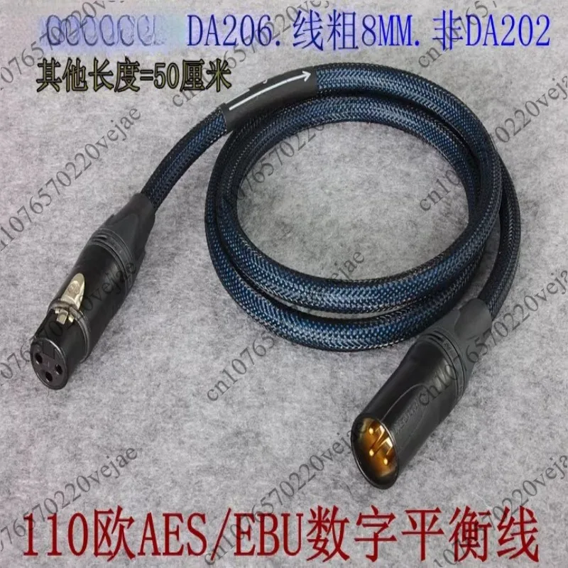 Hi-Fi Audio Cable DA206 110 Digital Balanced, AES/EBU Coaxial Signal Cable