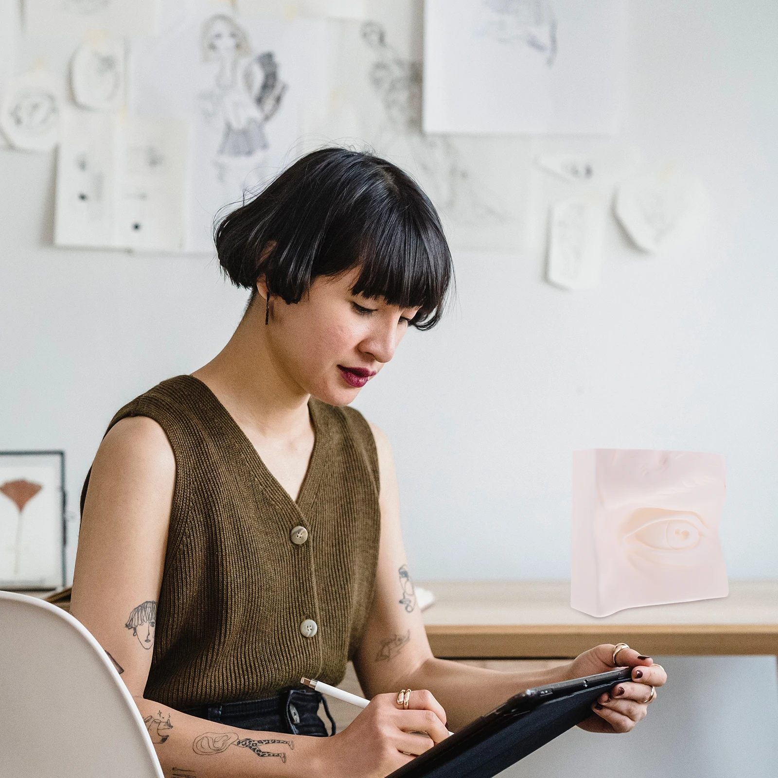 Student Sketch Models Creative Shape Design Painting Props Sense Organ Teaching Tools Bedroom Decoration Study Aids