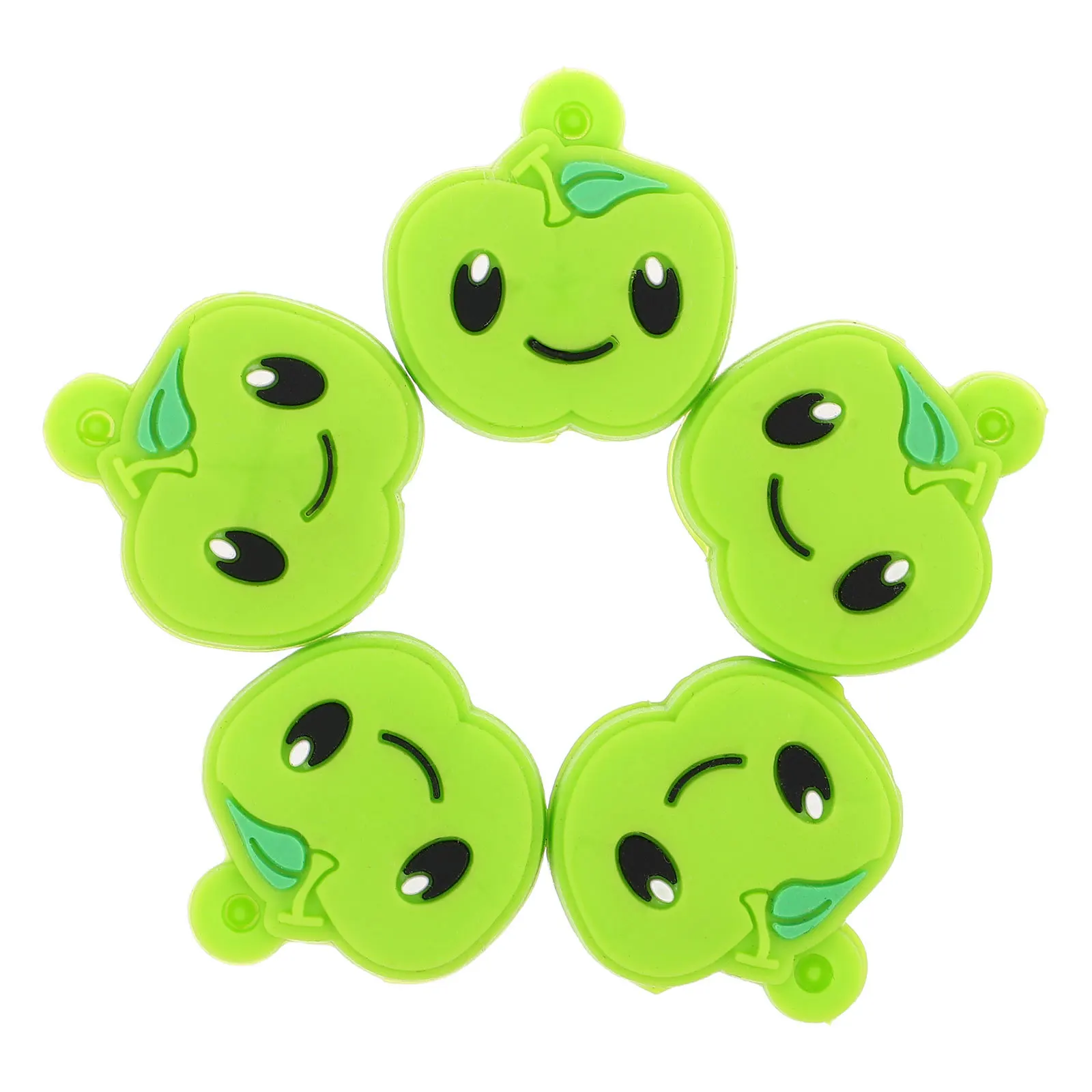 5Pcs Silicone Tennis Dampener Apple Shaped Vibration Reducer Shockproof Absorber for Racket Accuracy Arm Strain Relief