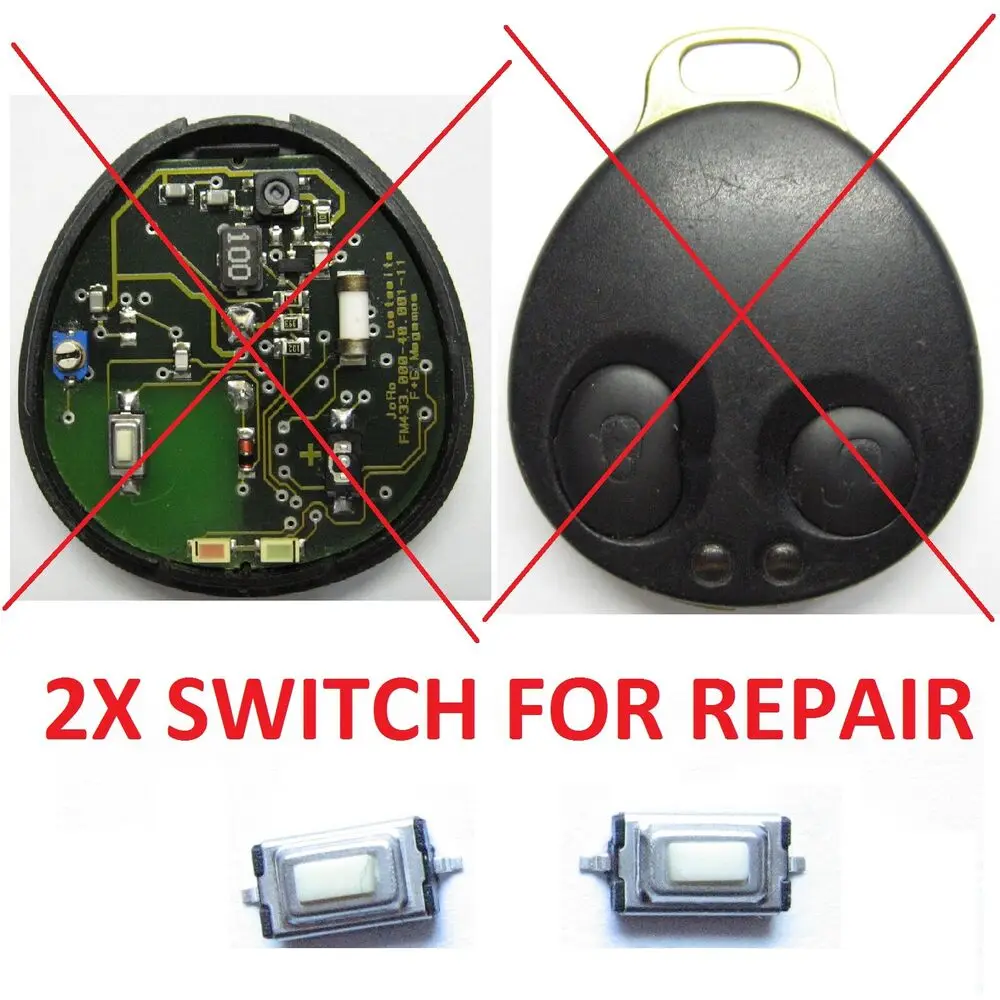 

Remote Transmitter Button Micro Switch for JAGUAR XJ6 XJ12 XJR X300 for SAAB 9000 900 Alarm Key Fob Repair