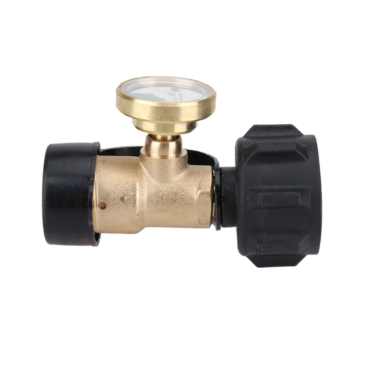 

Gas Filling Adapter Propane Tank Regulator Valve QCC1 Cylinder Coupler Pressure Gauge BBQ Camping Tailgating Safest Refill