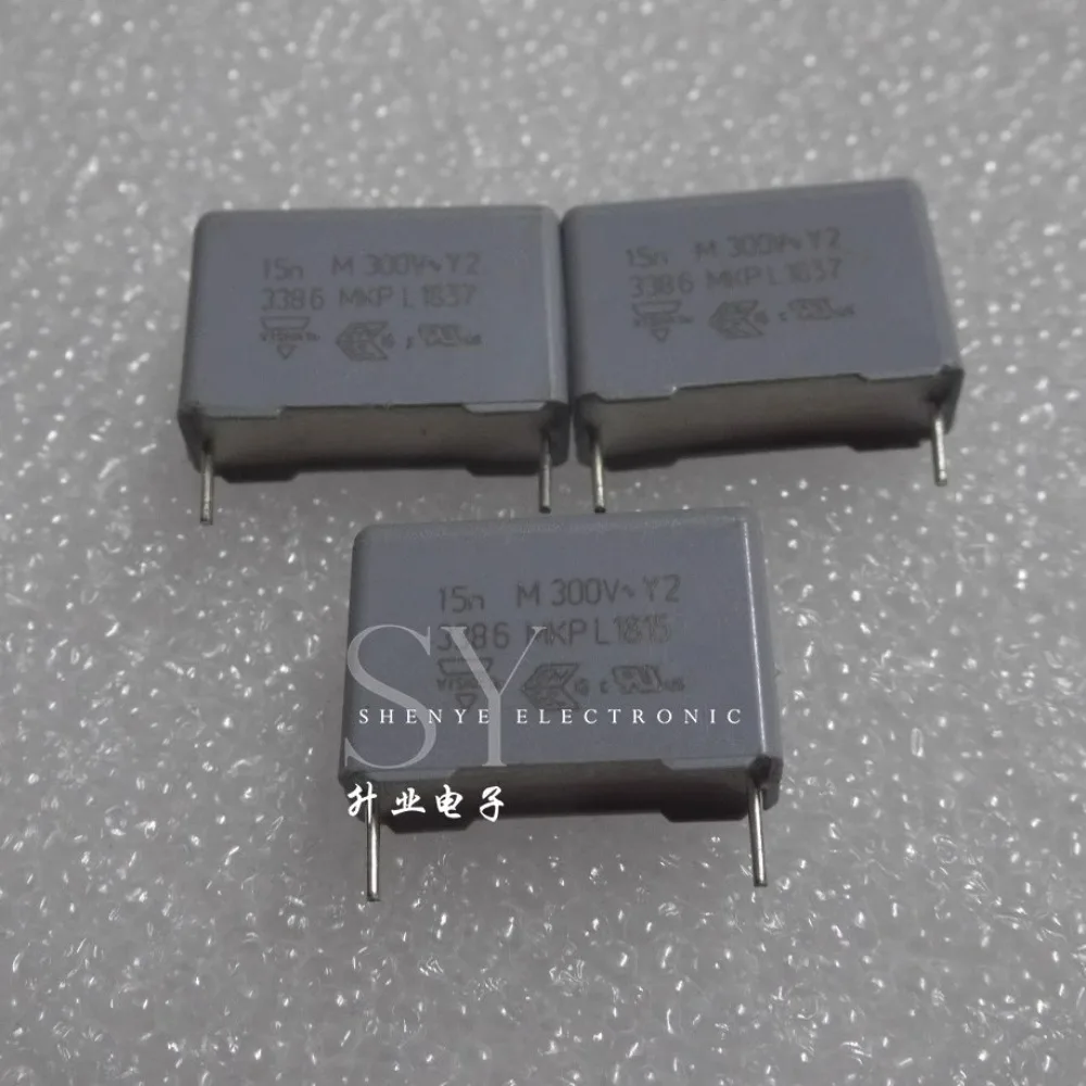 10 шт. MKP338 0,015 мкФ/300 В переменного тока 15nf 153 новый пленочный конденсатор Y2 15 мм